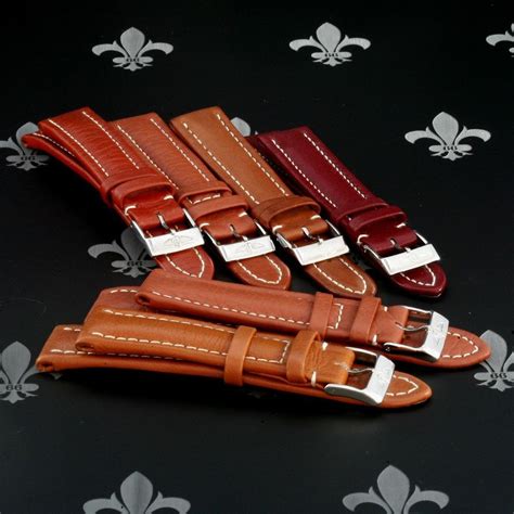 leather watch bands for breitling|leather straps for breitling watches.